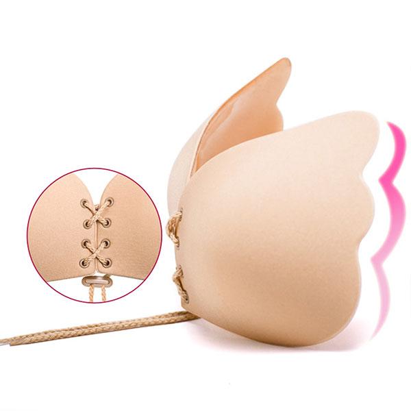 dmqupv Women Bras Full Coverage Push Up Adhesive Bra Reusable Strapless  Self Silicone Push-up Invisible Sticky Bras for Backless Dress Beige 80B 