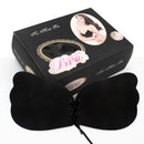 Strapless Backless Adhesive Invisible Push-up Reusable Butterfly Bra - Black Invisible Bras Iconix 