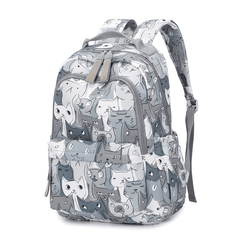 Student Cat-Tastic Cat Print Backpack Student Backpacks Iconix 