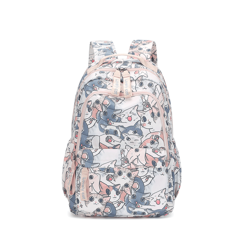 Student Totally Pawsome Cat Print Backpack Student Backpacks Iconix 