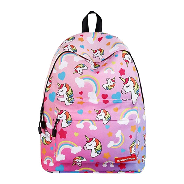 Students Bright Unicorn Rainbow Print Backpack Student Backpacks Iconix 