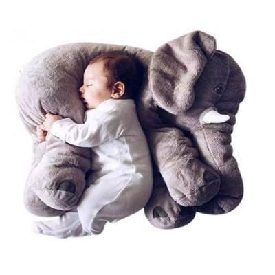 Stuffed Elephant Plush Toy - Available in Grey, Pink ,Purple,Yellow or Blue Colours Kids Iconix Grey 
