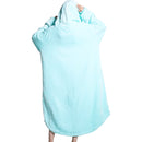 Teal Oversized Floor-Length Body Blanket Hoodie Adult Blanket Hoodies Iconix 