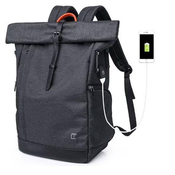 Trendy Extendable Bag With USB Charging Port - Black Backpacks & Travel Iconix 
