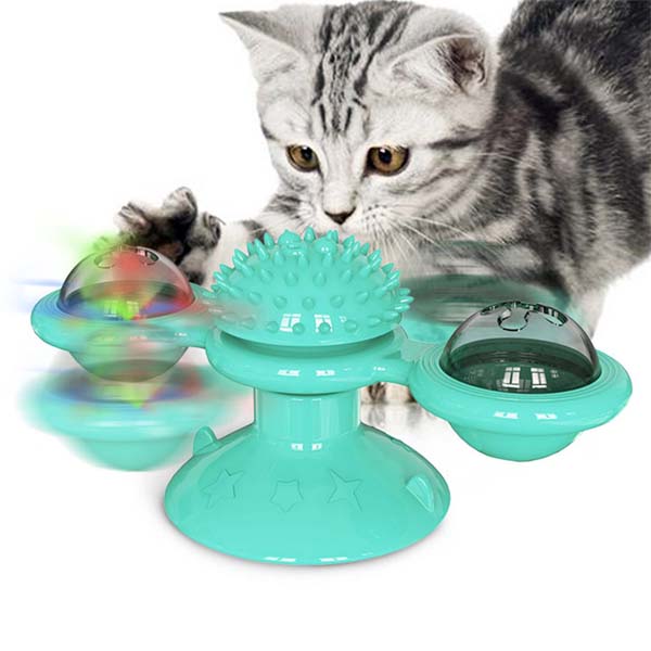 Turntable Windmill Cat Toy Iconix 