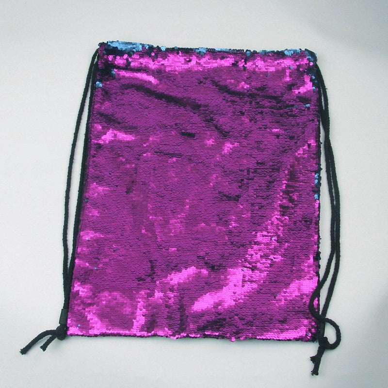 Two Colour Sequin Mermaid Drawstring Bag Iconix 
