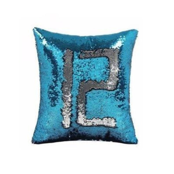 Two Way Mermaid Sequin Pillow or Cushion Iconix Blue/Silver 