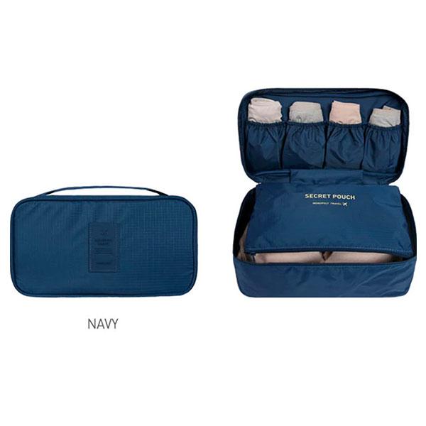 Underwear Travel Organiser (Holds 8 or More Items) Iconix Navy Blue 