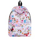 Unicorn Rainbow Printed Kids Backpack - Light Pink Backpack Iconix 