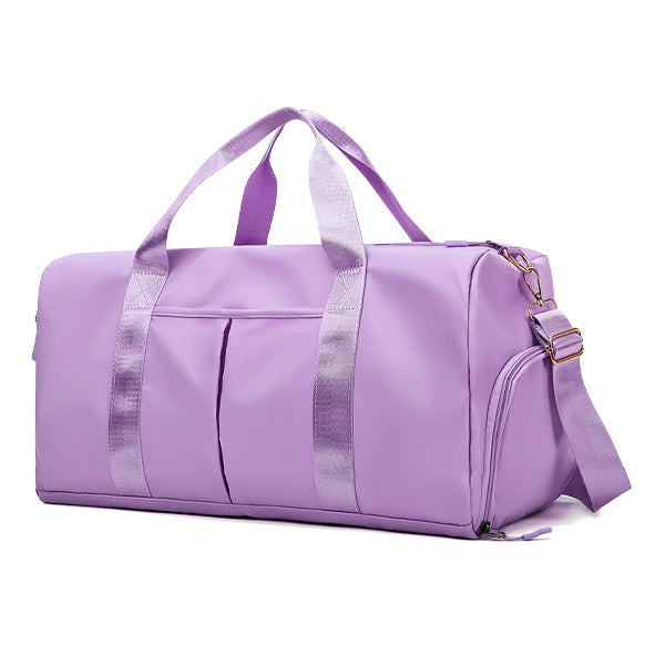 Unisex Gym Bag with wet/dry Storage womens bags Iconix Purple 