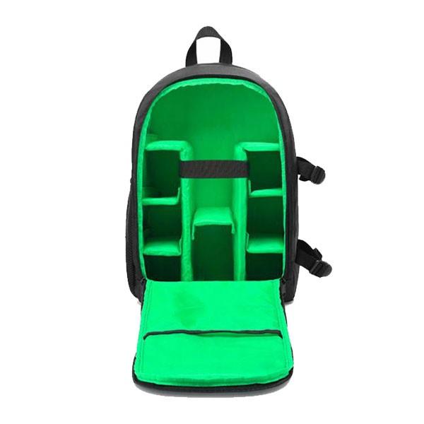 Water-Resistant Breathable Camera Backpack with Tripod Strap Iconix Green 