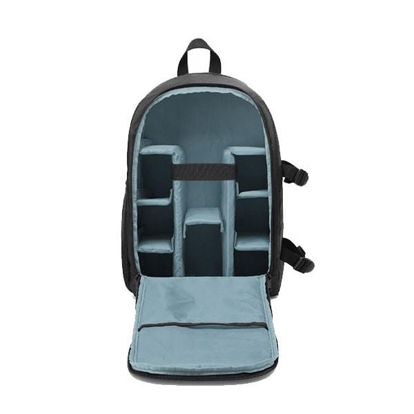 Water-Resistant Breathable Camera Backpack with Tripod Strap Iconix Grey 