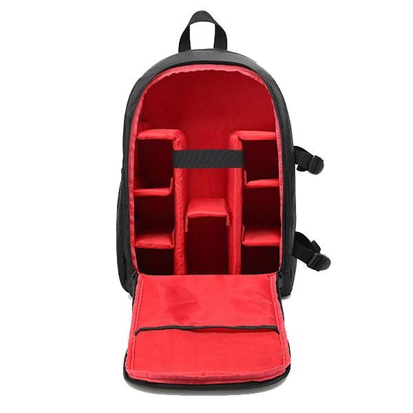 Water-Resistant Breathable Camera Backpack with Tripod Strap Iconix Red 