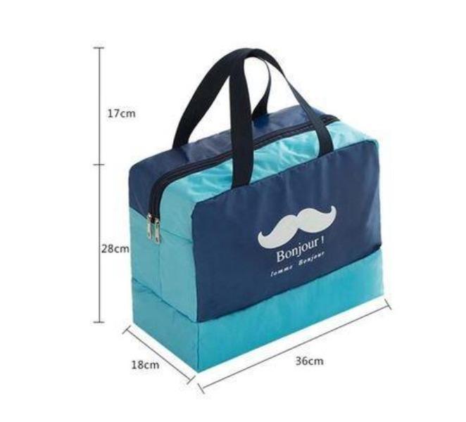 Wet-Dry Separate Beach Bag Iconix Blue 