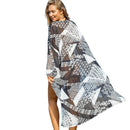Women's Black and White Prism Beach Cover-up beach cover-ups Iconix 