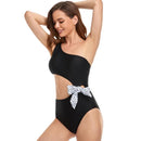 Women's Black Bow One-piece Swimwear Bikini Iconix 