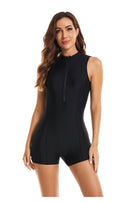 Women's Black Persuasion Sleeveless Boxer Swimwear Long Sleeve Swimwear Iconix 