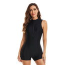 Women's Black Persuasion Sleeveless Boxer Swimwear Long Sleeve Swimwear Iconix 