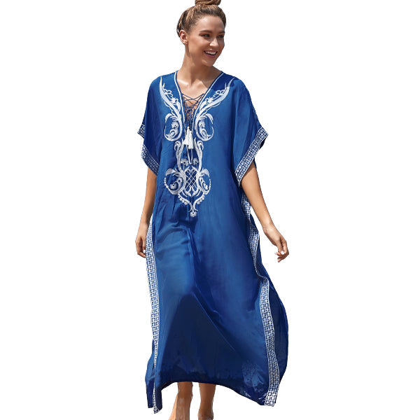 Women's Blue Beauty Beach Cover-up beach cover-ups Iconix 