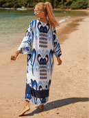 Women's Blue Love Beach Cover Up Beach Cover Ups Iconix 