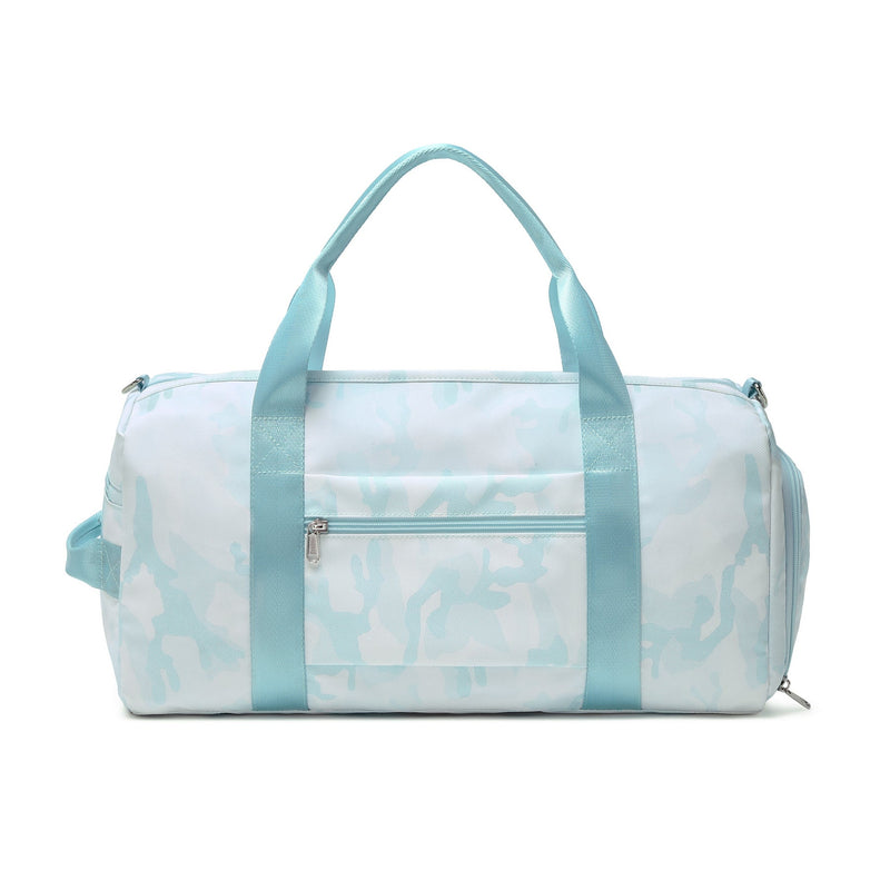 Women’s Blue Marble Wet and Dry Gym Bag Gym Bags Iconix 