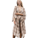 Women's Brown and White Beach Cover-up beach cover-ups Iconix 
