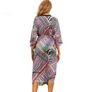Women's Colourful Stripe Beach Cover-up beach cover-ups Iconix 