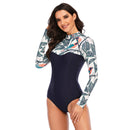 Women's Forest Fresh Long Sleeve Zip Swimwear Long Sleeve Swimwear Iconix 