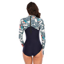 Women's Forest Fresh Long Sleeve Zip Swimwear Long Sleeve Swimwear Iconix 