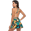 Women's Golden Leaves Swimsuit Bikinis Iconix 