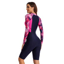 Women's Hot Pink Crush Long Sleeve Shorts Swimwear Long Sleeve Swimwear Iconix 