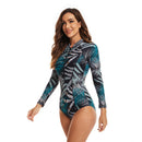 Women's Island Blue Long Sleeve Swimwear Long Sleeve Swimwear Iconix 