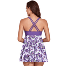 Women's Lilac Leaves Swimsuit Bikinis Iconix 
