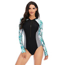 Women's Lush Vibes Long Sleeve Zip Swimwear Long Sleeve Swimwear Iconix 