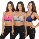 Women’s Pack of 6 Fitness Sports Bras Outdoor Iconix 