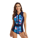 Women's Pink Hibiscus Sleeveless Swimwear Long Sleeve Swimwear Iconix 