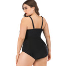 Women's Plus Size Black Crossover Swimwear plus size swimwear Iconix 