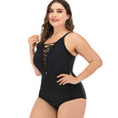 Women's Plus Size Black Crossover Swimwear plus size swimwear Iconix 