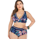 Women's Plus Size Flower Mashup Bikini plus size swimwear Iconix 