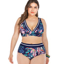 Women's Plus Size Flower Mashup Bikini plus size swimwear Iconix 
