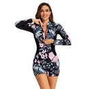 Women's Pretty Petals Long Sleeve Boxer Swimwear Long Sleeve Swimwear Iconix 
