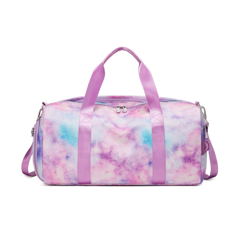 Women’s Purple Marble Wet and Dry Gym Bag Gym Bags Iconix 