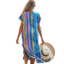 Women's Rainbow Bands Beach Cover-up beach cover-ups Iconix 