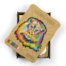 Wooden Animal 150pc Jigsaw Puzzle – Lion Jigsaw Puzzles Iconix 