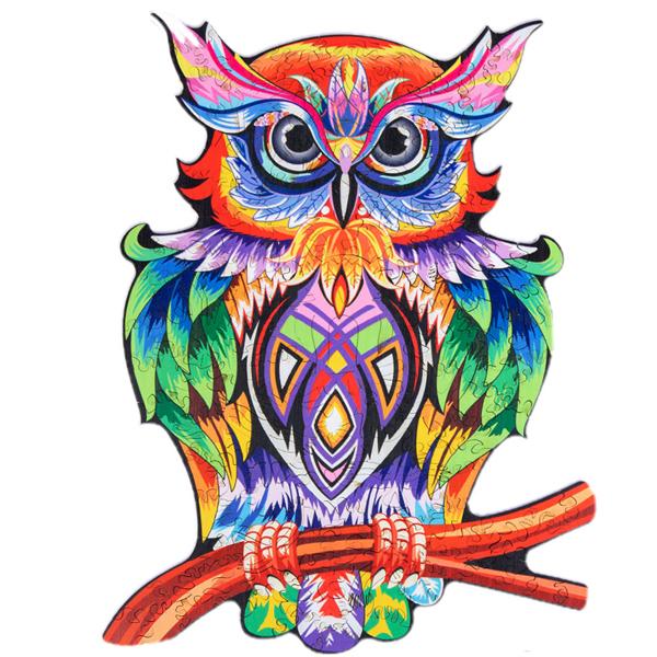 Wooden Animal 153pc Jigsaw Puzzle – Owl Iconix 