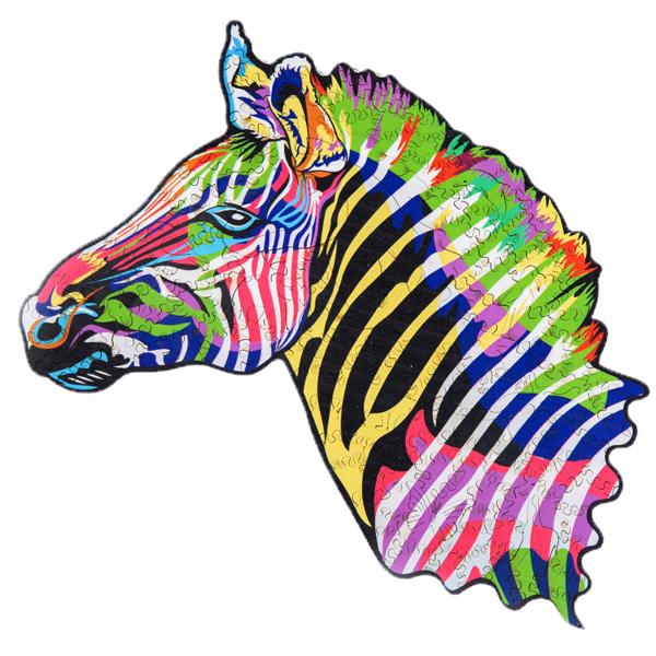 Wooden Animal 159pc Jigsaw Puzzle – Zebra Iconix 