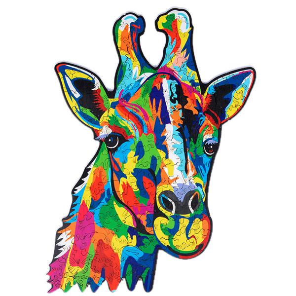 Wooden Animal 169pc Jigsaw Puzzle – Giraffe Iconix 